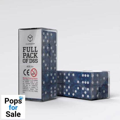 Q Workshop Dice Set Full Pack D6 Cobalt (20)