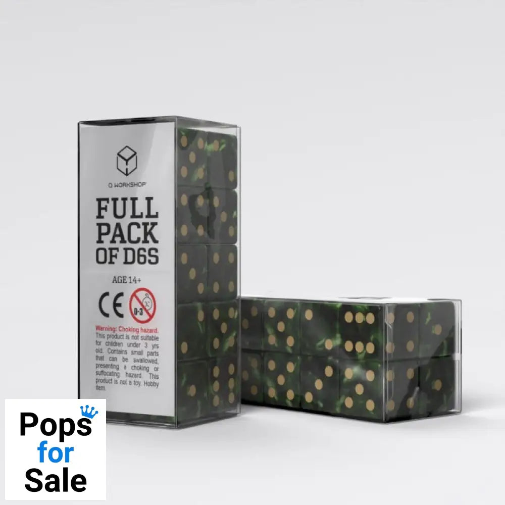 Q Workshop Dice Set Full Pack D6 Green (20)