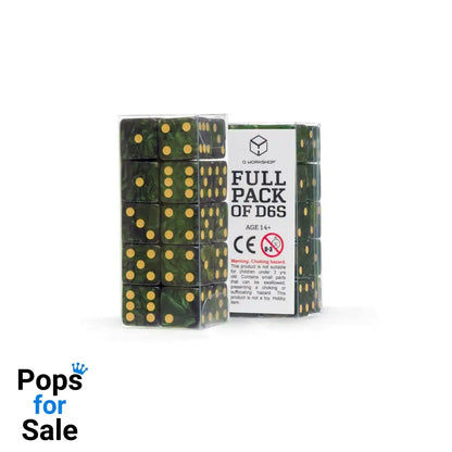 Q Workshop Dice Set Full Pack D6 Green (20) Dice