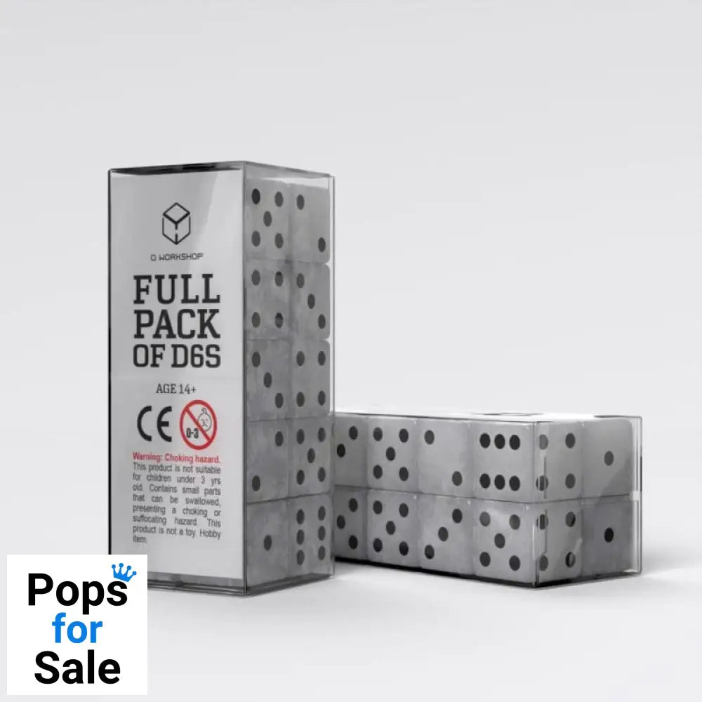 Q Workshop Dice Set Full Pack D6 Pearl (20)