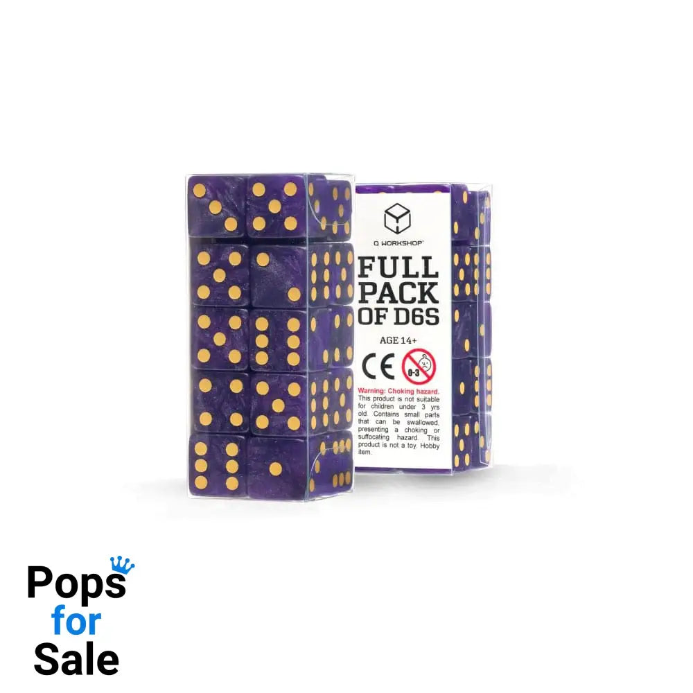 Q Workshop Dice Set Full Pack D6 Shimmering Purple (20)