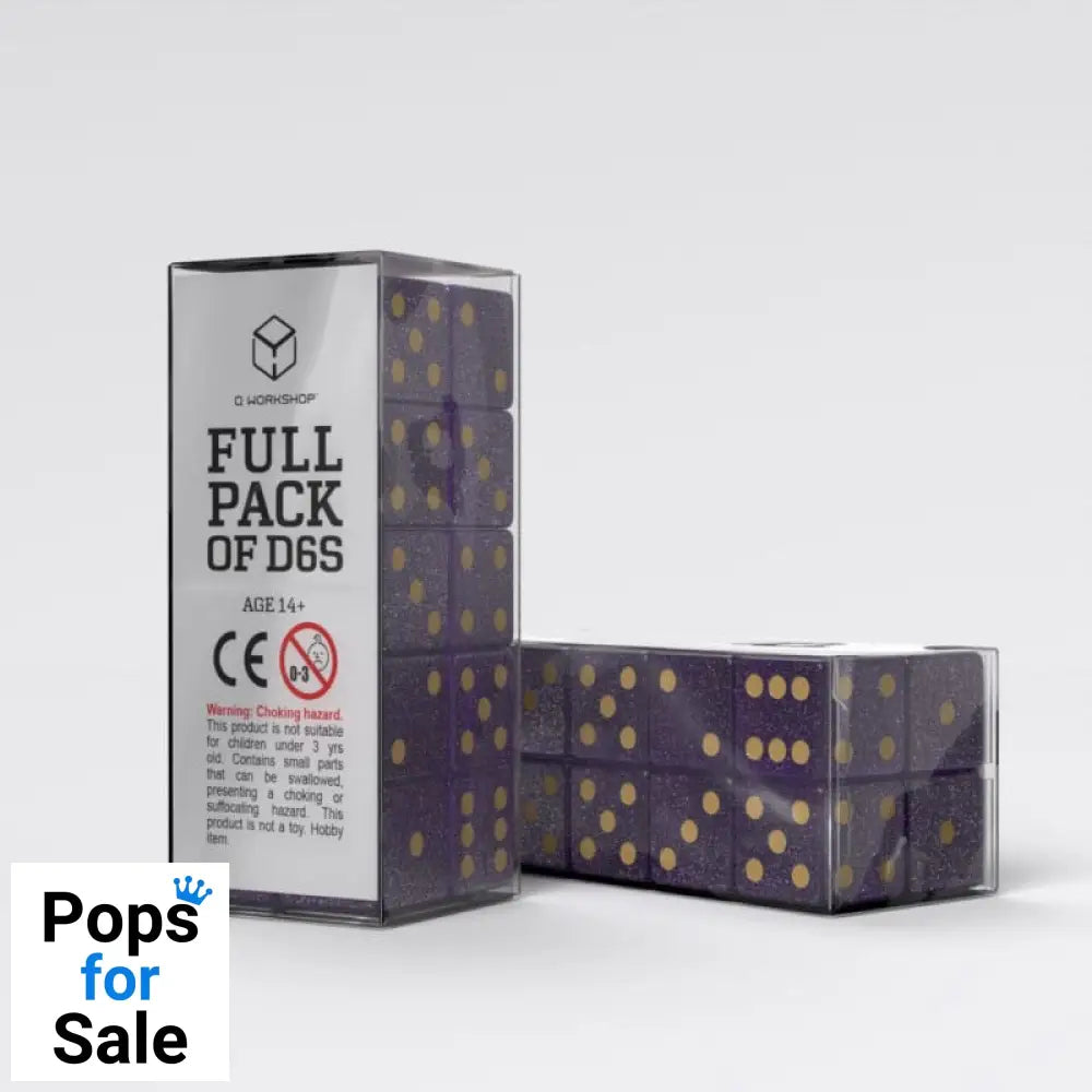 Q Workshop Dice Set Full Pack D6 Shimmering Purple (20)