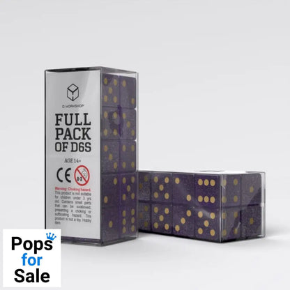 Q Workshop Dice Set Full Pack D6 Shimmering Purple (20)