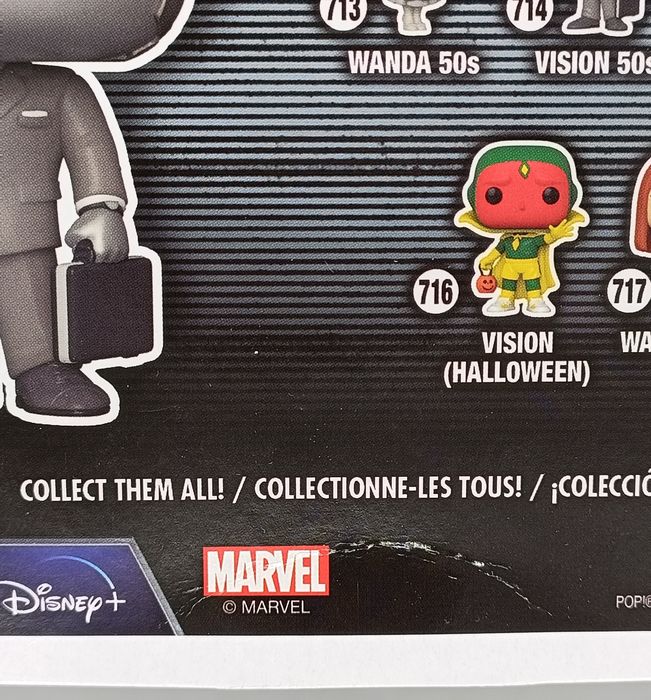 714 50s Vision - B&W Chase - Marvel Wandavision - Damaged Box Funko POP
