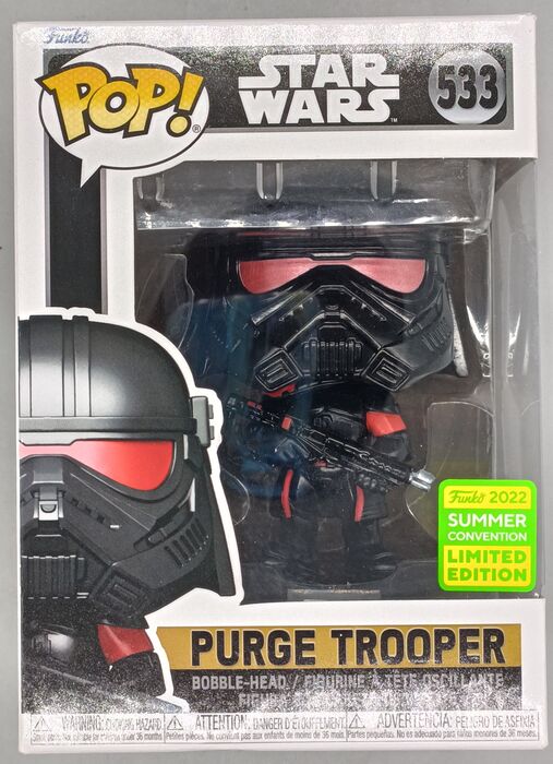 #533 Purge Trooper - Star Wars - 2022 Con - Box Damaged Funko POP