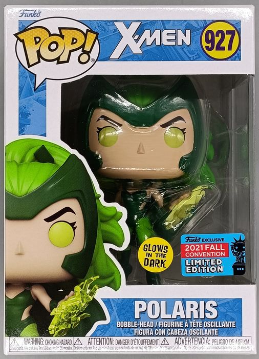 927 Polaris - Glow - Marvel X-Men - 2021 Con - Damaged Box Funko POP