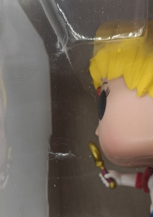 90 Sailor Moon (w/ Moon Stick & Luna) - Sailor Moon - Funko POP - Box Damaged