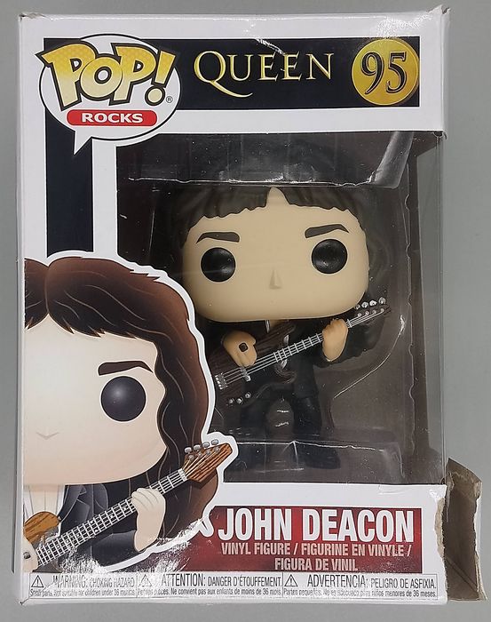 95 John Deacon - Queen - Rocks - Box Damaged Funko POP