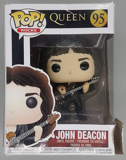 95 John Deacon - Queen - Rocks - Box Damaged Funko POP