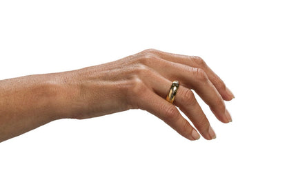 Lord of the Rings The One Ring with Runes (Tungsten Ring - Gold Plated) Size 10