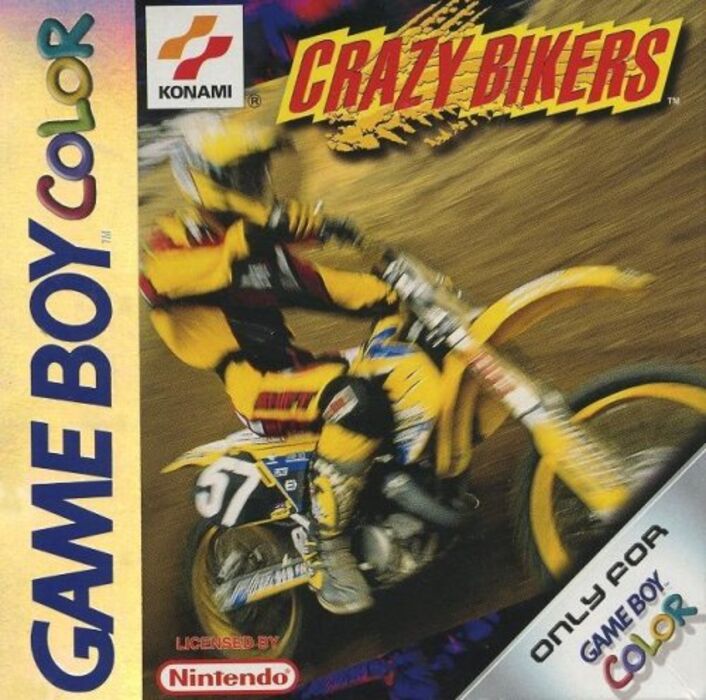 Crazy Bikers for Nintendo Gameboy Color - [Just Cartridge & Worn Label]