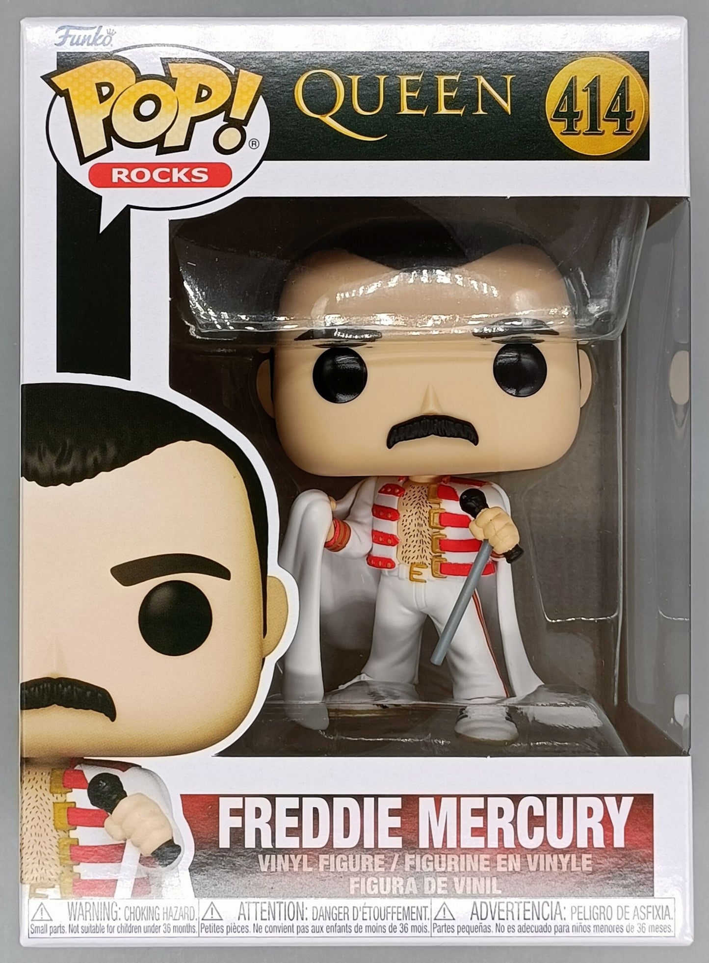 414 Freddie Mercury with Cape - Queen - Rocks Funko POP