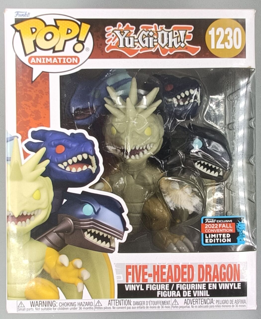 1230 Five-Headed Dragon - 6 Inch - Yu-Gi-Oh! 2022 Con - Funko POP - Box Damaged
