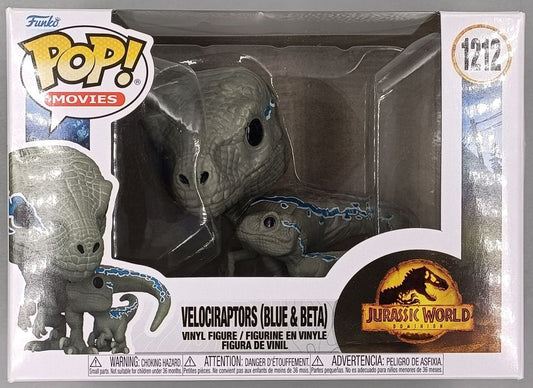 1212 Velociraptors (Blue & Beta) Jurassic World Dominion - Box Damaged Funko POP