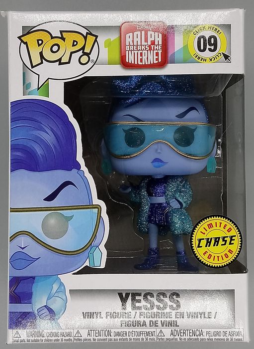 #09 Yesss Glitter Chase Edition Disney Wreck-It Ralph Box Damaged Funko POP