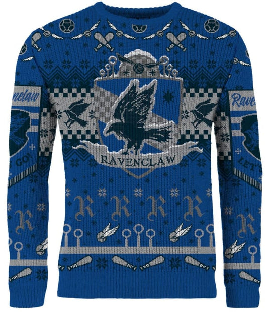Harry Potter: Ravenclaw Quidditch Christmas Jumper (Size: XL)