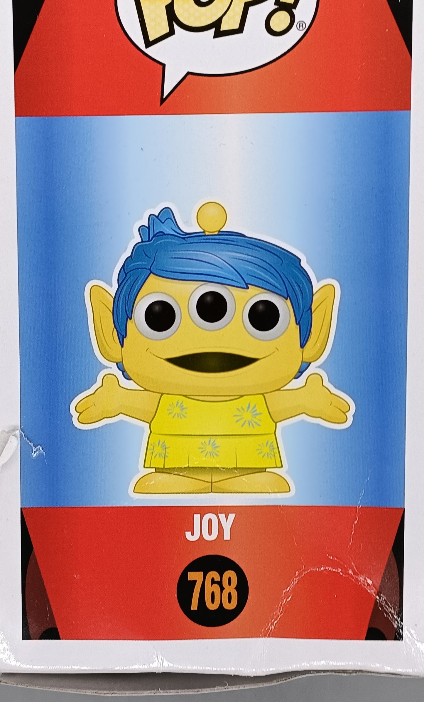 #768 Joy (Alien) - Disney Toy Story Inside Out - Box Damaged Funko POP