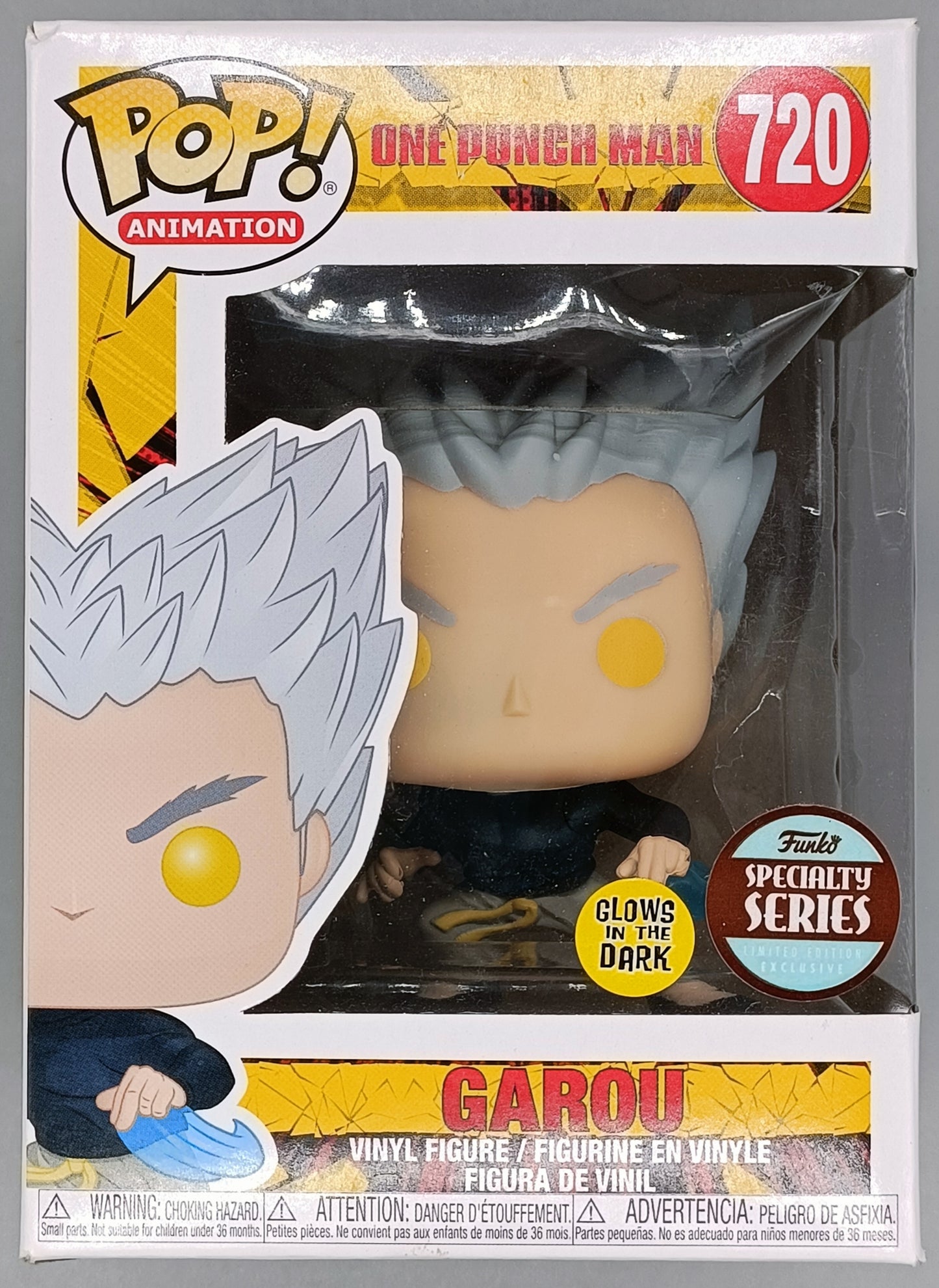 #720 Garou - Glow - One Punch Man - Box Damaged Funko POP