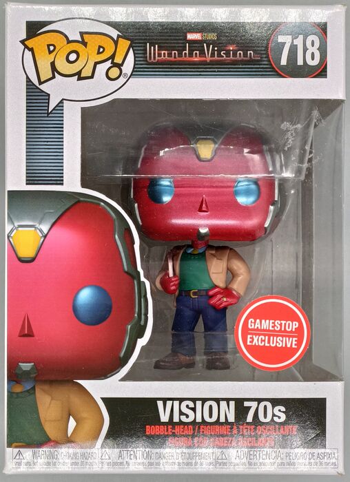 #718 70s Vision - Marvel Wandavision - Box Damaged Funko POP