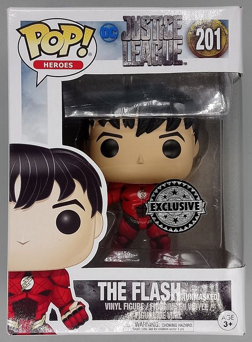 #201 The Flash (Unmasked) - DC Justice League - Box Damaged Funko POP