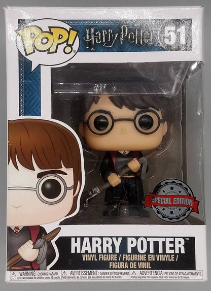 #51 Harry Potter (w/ Firebolt) - Harry Potter - Box Damaged Funko POP