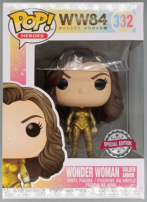 332 Wonder Woman (Golden Armor No Wings) - DC - WW84 - Box Damaged Funko POP