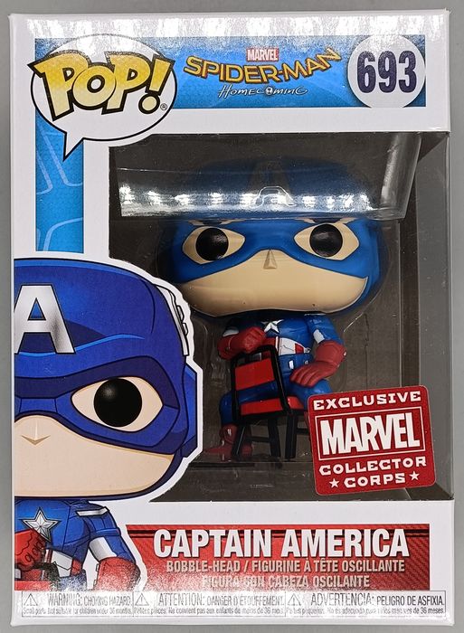 #693 Captain America (Detention) - Marvel Spider-Man: Homecoming Funko POP