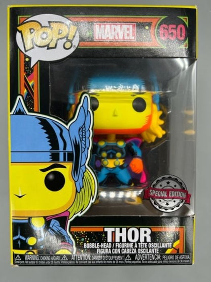 #650 Thor (Blacklight) - Marvel - Box Damaged Funko POP