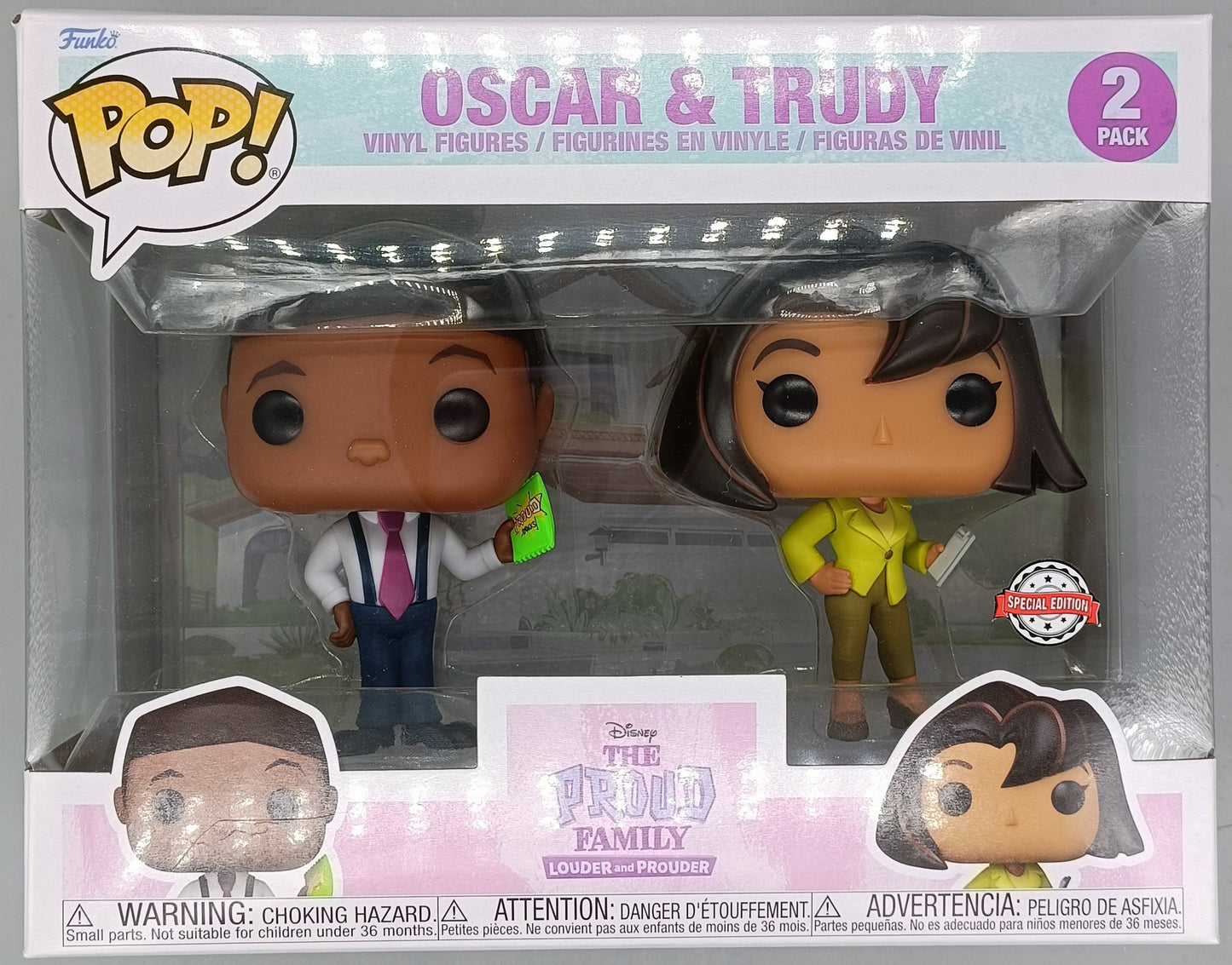 [2 Pack] Oscar & Trudy - Disney - The Proud Family Funko POP
