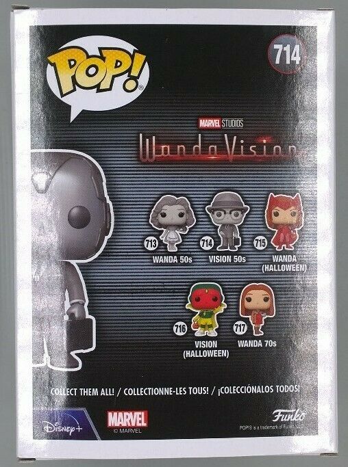 #714 50s Vision - B&W Chase - Marvel Wandavision Funko POP