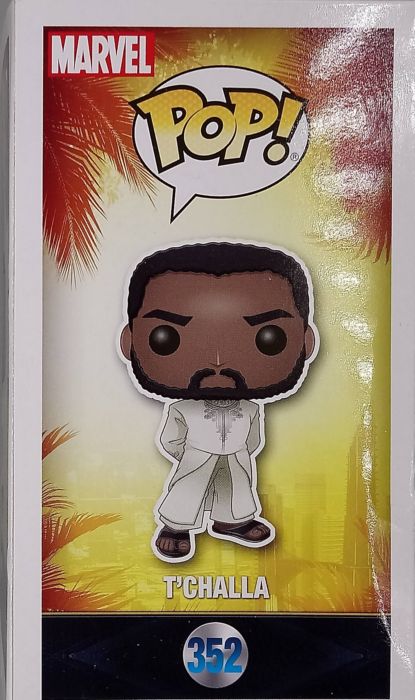 #352 T'Challa (White) - Marvel Black Panther - Box Damaged Funko POP