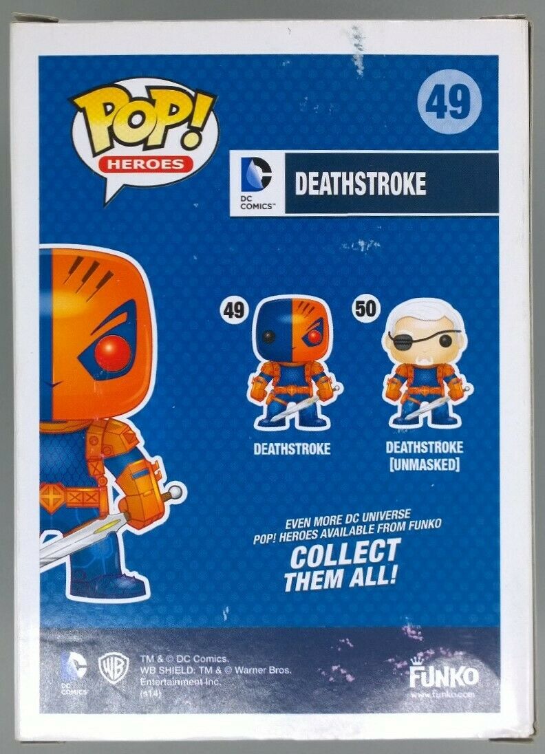 #49 Deathstroke - Metallic - DC Heroes - Box Damaged Funko POP