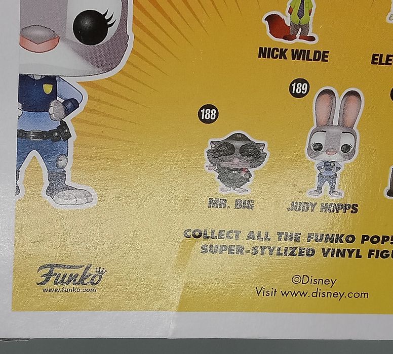 189 Judy Hopps - Disney Zootopia - Funko POP - Box Damaged