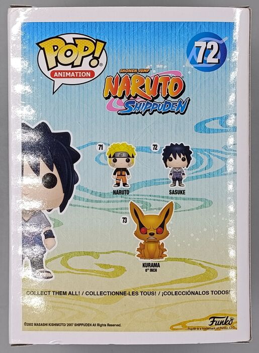 #72 Sasuke - Naruto Shippuden - Box Damaged Funko POP