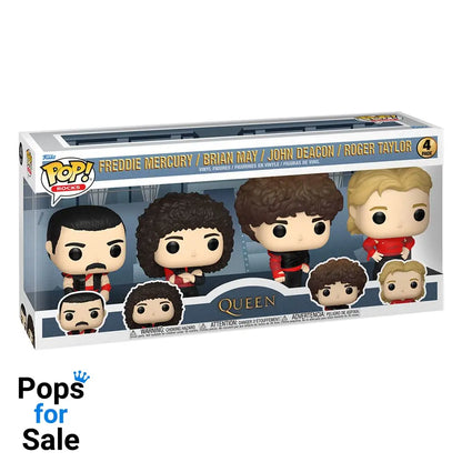 Queen POP! TV Vinyl Figure 4-Pack Radio Gaga 9 cm