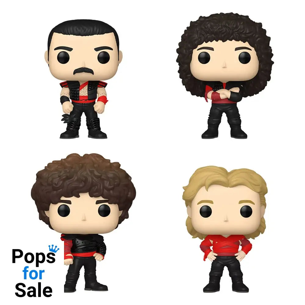 Queen POP! TV Vinyl Figure 4-Pack Radio Gaga 9 cm