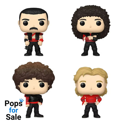 Queen POP! TV Vinyl Figure 4-Pack Radio Gaga 9 cm