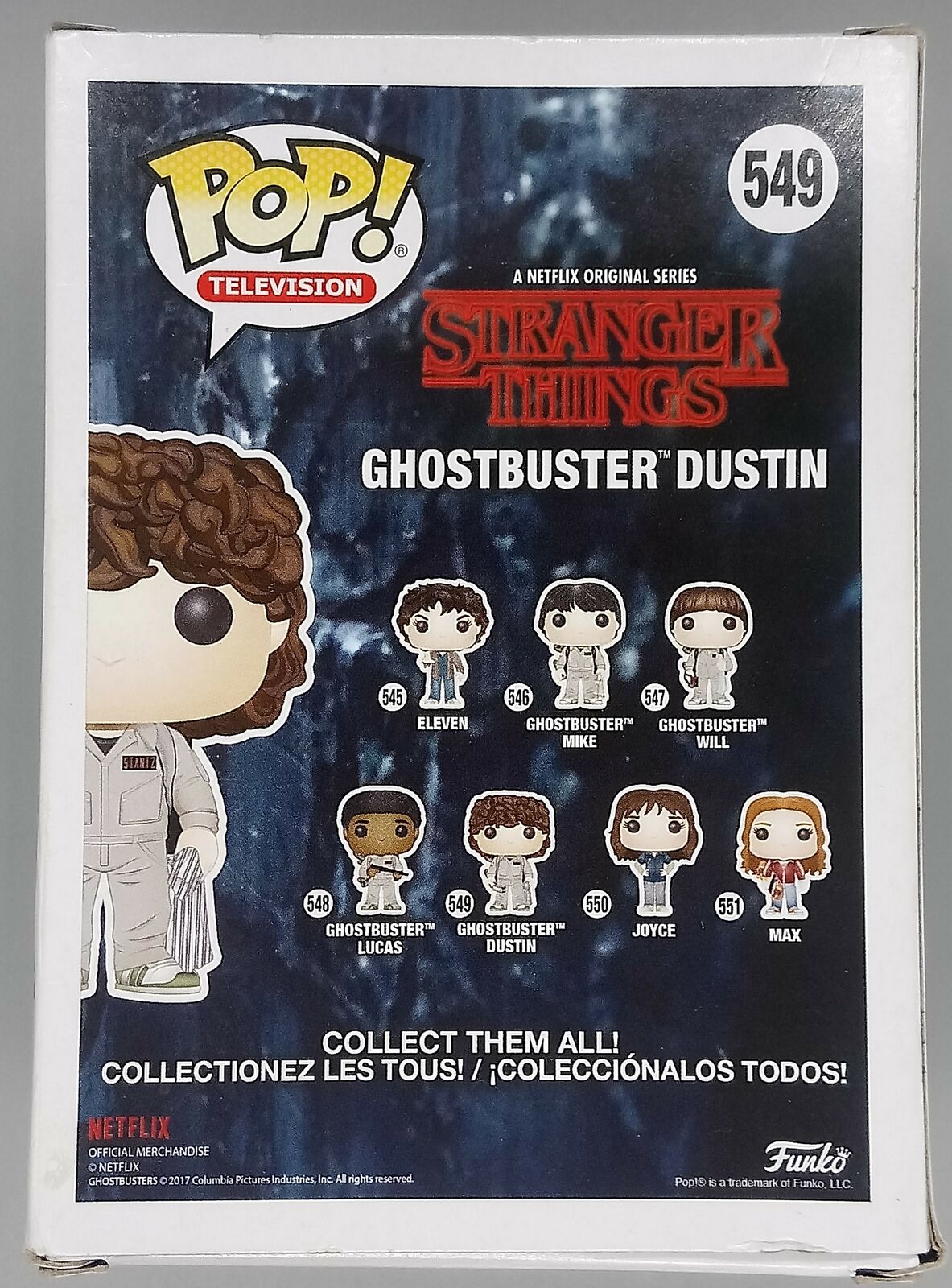 549 Ghostbuster Dustin - Stranger Things - Box Damaged Funko POP