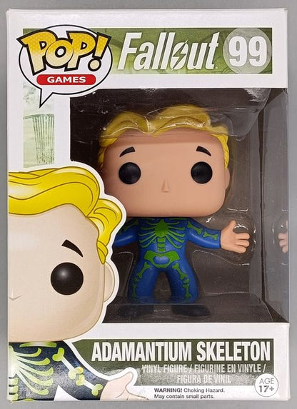 #99 Adamantium Skeleton (Vault Boy) - Fallout - Box Damaged Funko POP