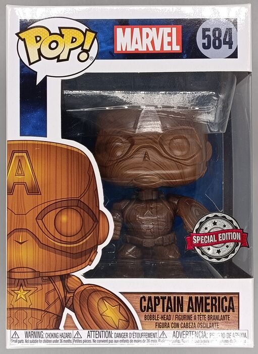 #584 Captain America (Wood) - Marvel Funko POP