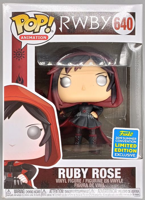 #640 Ruby Rose (Cape & Hood) - RWBY - 2019 Con - Box Damaged Funko POP