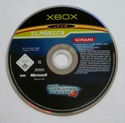 Pro Evolution Soccer 4 for Microsoft Xbox - [Just Disc]