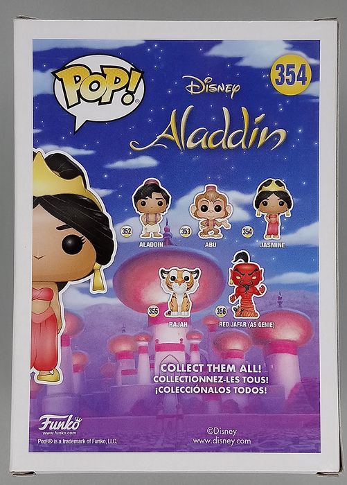 #354 Jasmine - Glitter - Disney Aladdin - Exclusive Funko POP
