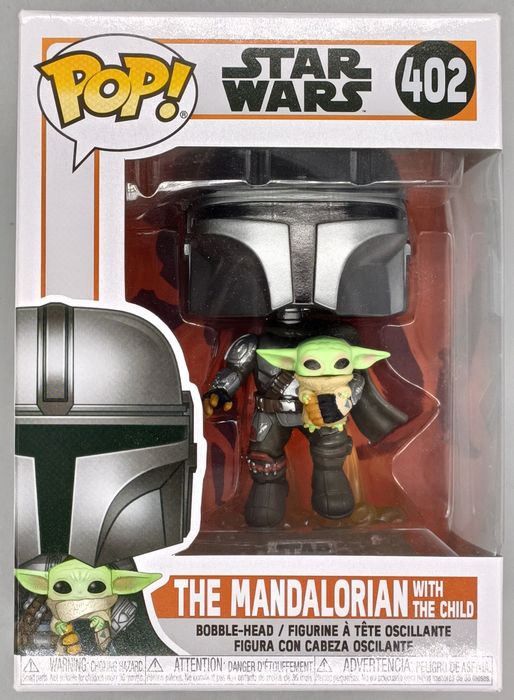 402 The Mandalorian (with The Child) - Star Wars Box Damaged Funko POP