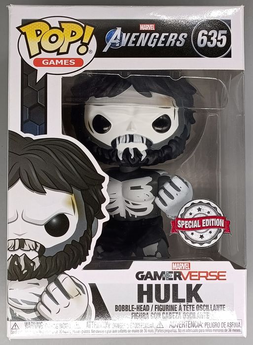#635 Hulk (Skeleton) - Marvel Avengers Game - Box Damaged Funko POP