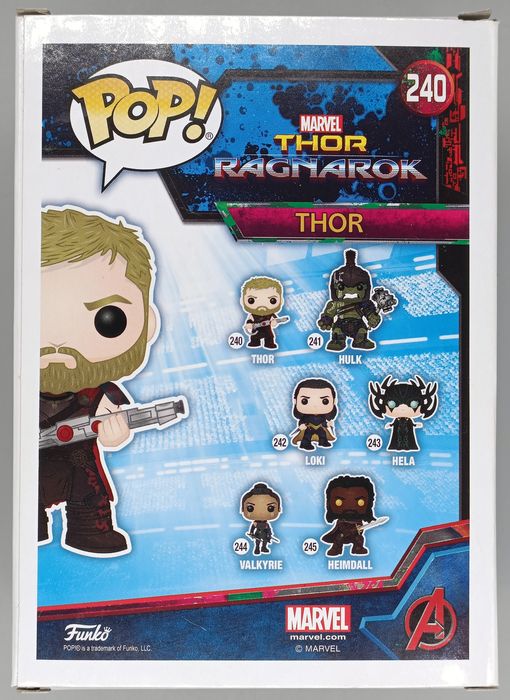 #240 Thor - Marvel Thor Ragnarok - Box Damaged Funko POP