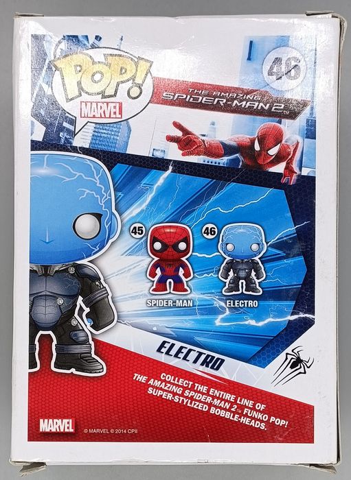 #46 Electro - Glow - Marvel Amazing Spider-Man 2 Box Damaged Funko POP