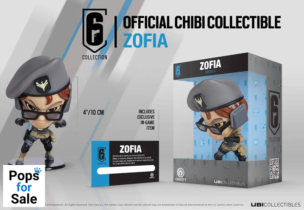 Rainbow Six Siege 6 Collection Chibi Figure Series 6 Zofia 10 cm