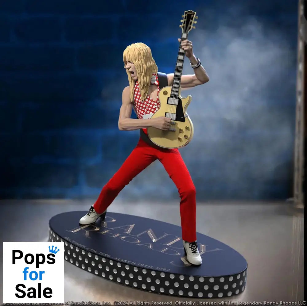 Randy Rhoads IV Rock Iconz Statue The Early Years Red Version 24 cm
