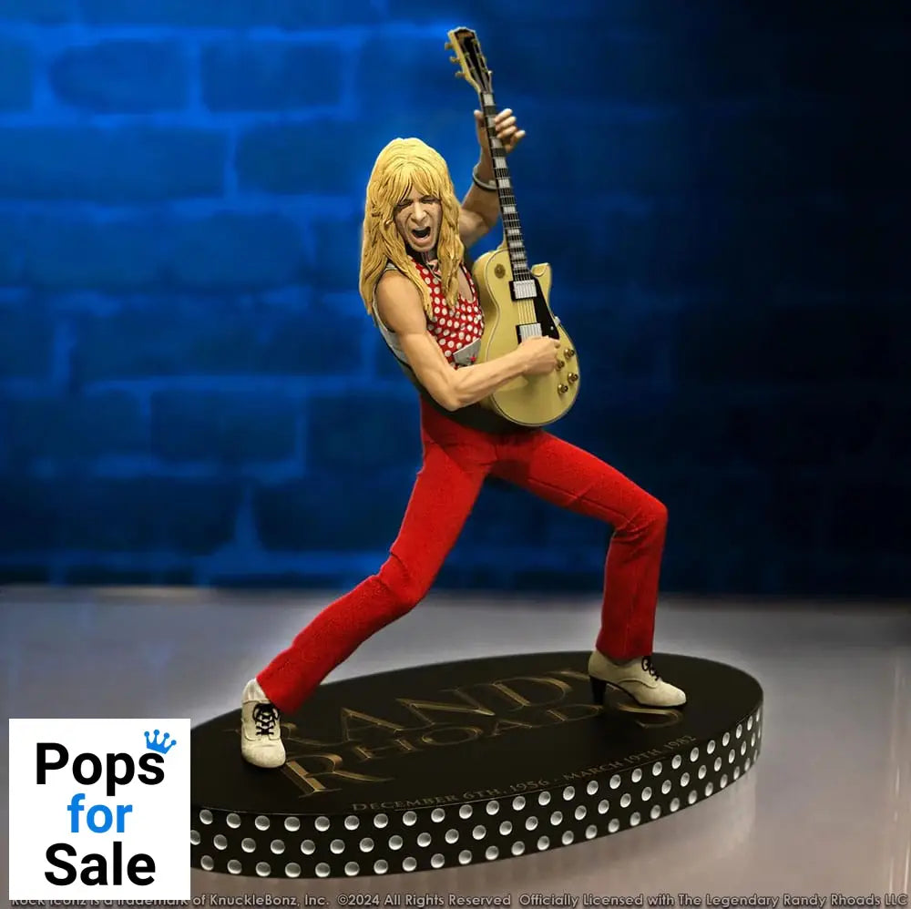 Randy Rhoads IV Rock Iconz Statue The Early Years Red Version 24 cm